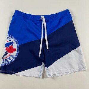 Men's Swim Board Shorts - Blue and White